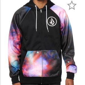 Volcom galactic zip up hoodie size Small